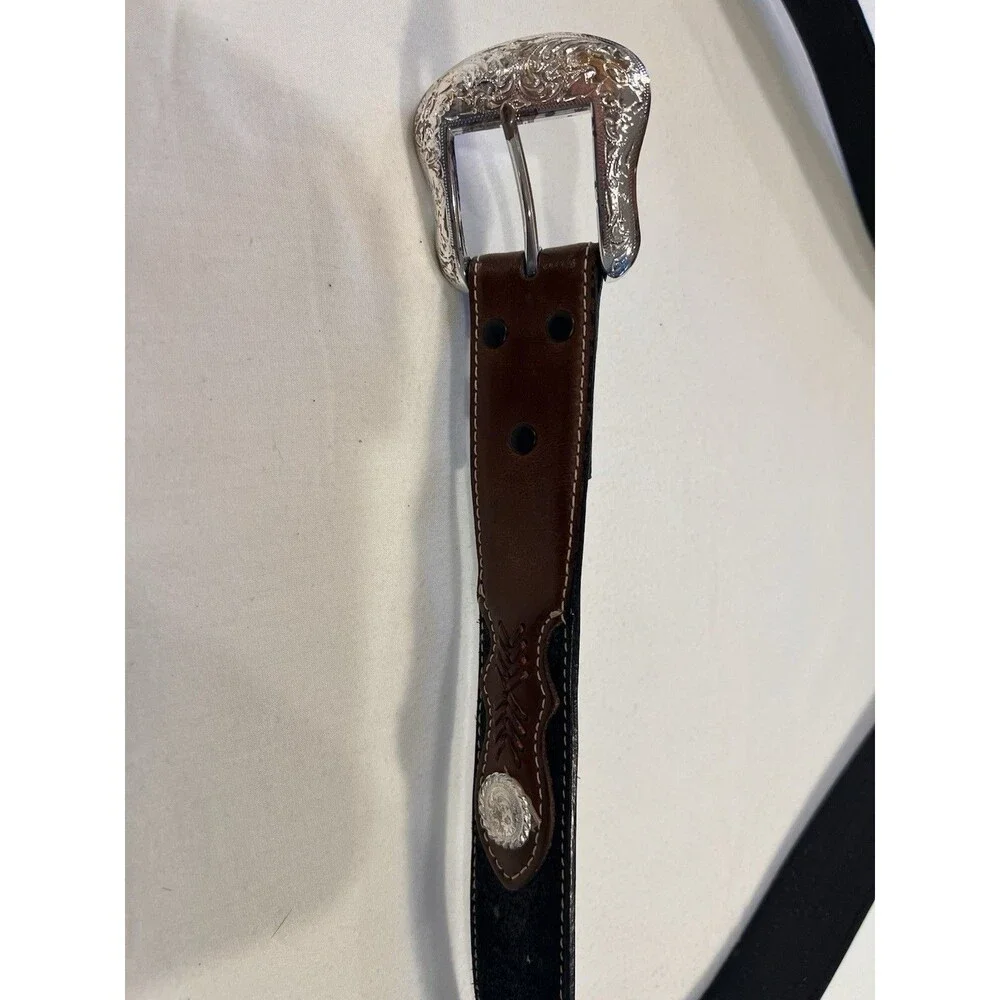 Nocona Genuine Leather Western Belt 46 Distressed